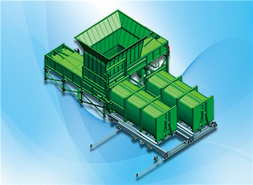 水平分体式压缩垃圾站设备